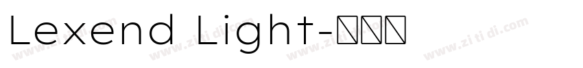 Lexend Light字体转换